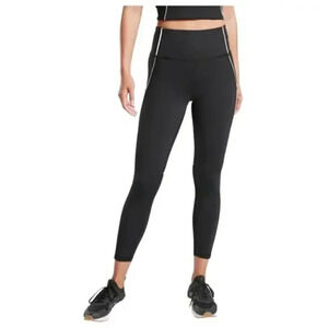 ATHLETA Black Reflective Tailwind 7/8 Tight Size‎ Small